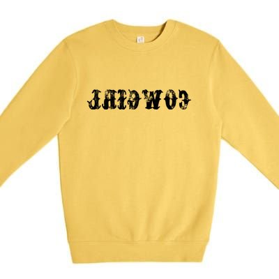 Vintage Reverse Cowgirl Classic Premium Crewneck Sweatshirt