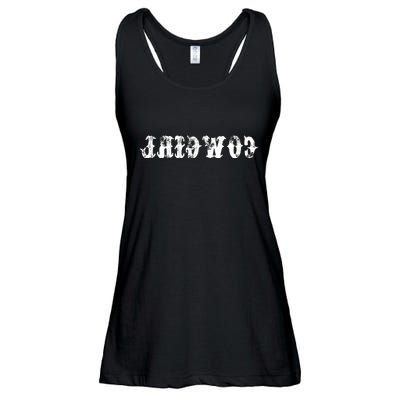 Vintage Reverse Cowgirl Classic Ladies Essential Flowy Tank