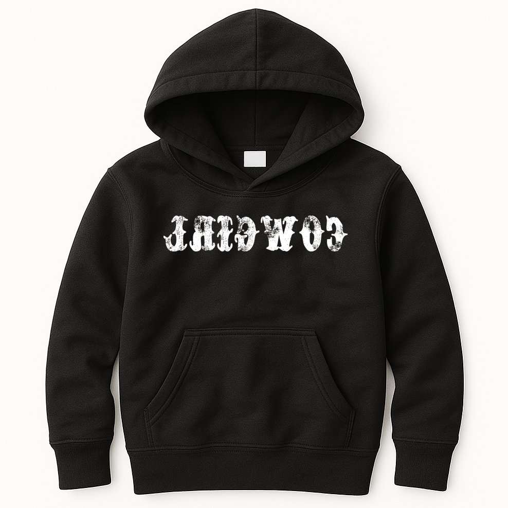 Vintage Reverse Cowgirl Classic Kids Hoodie