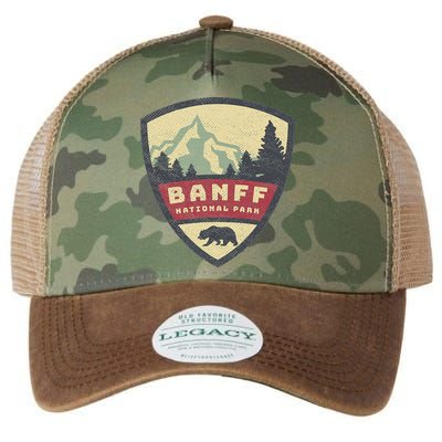 Vintage Retro Canadian Banff National Park Rustic Souvenirs Legacy Tie Dye Trucker Hat