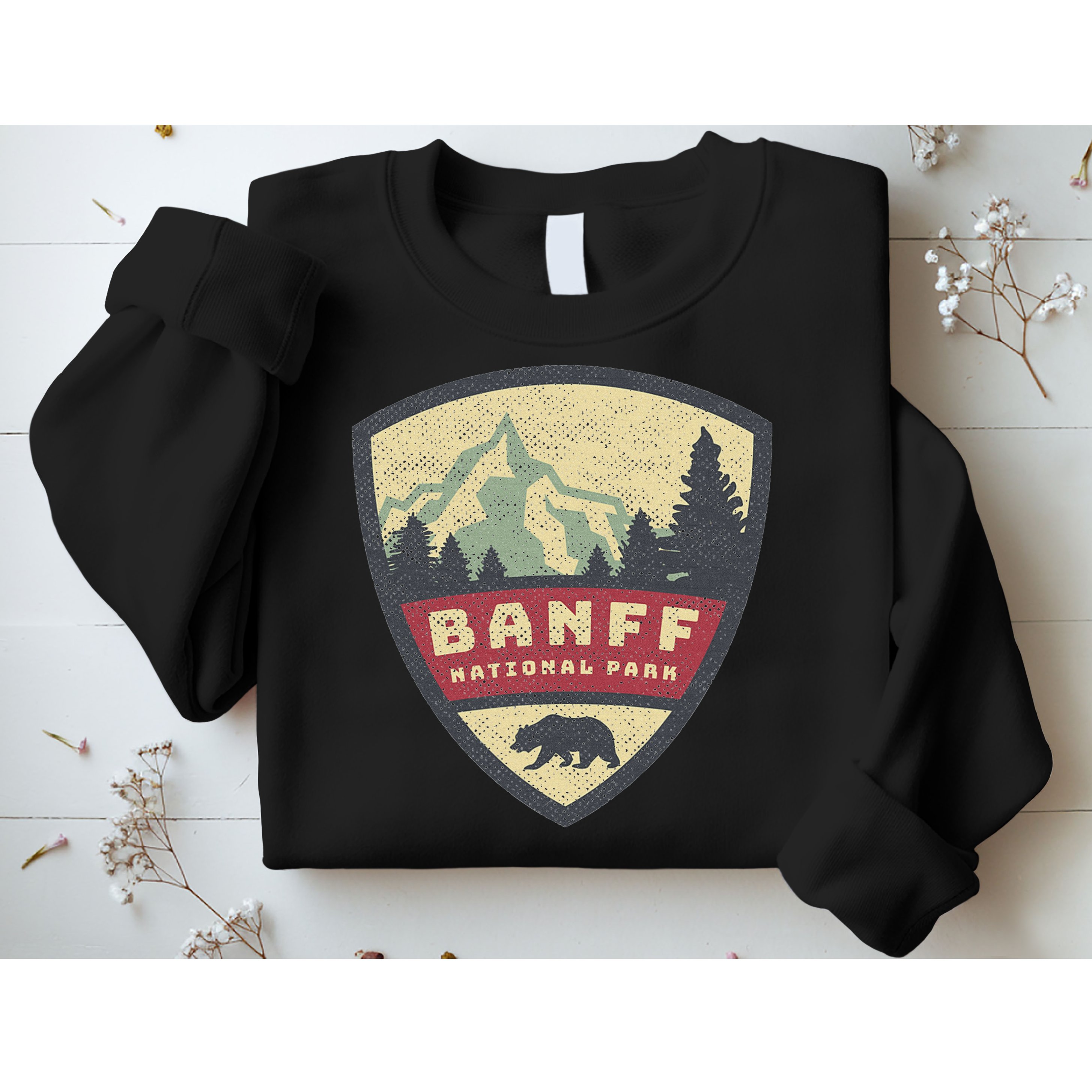 Vintage Retro Canadian Banff National Park Rustic Souvenirs Sweatshirt