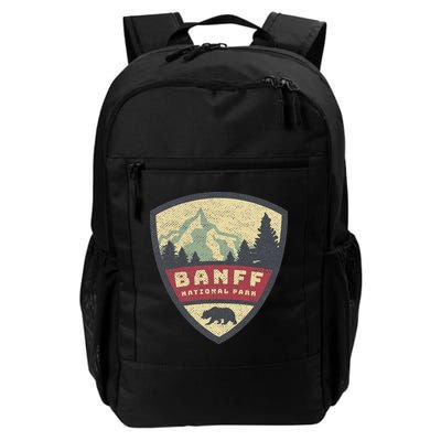 Vintage Retro Canadian Banff National Park Rustic Souvenirs Backpack