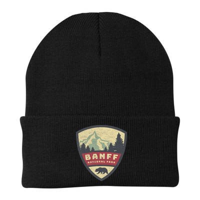 Vintage Retro Canadian Banff National Park Rustic Souvenirs Beanie
