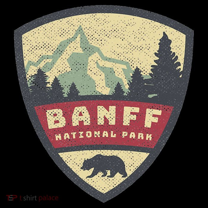 Vintage Retro Canadian Banff National Park Rustic Souvenirs Flatbill Hat