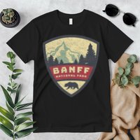 Vintage Retro Canadian Banff National Park Rustic Souvenirs Premium T-Shirt