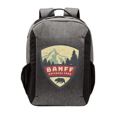 Vintage Retro Canadian Banff National Park Rustic Souvenirs Vector Backpack
