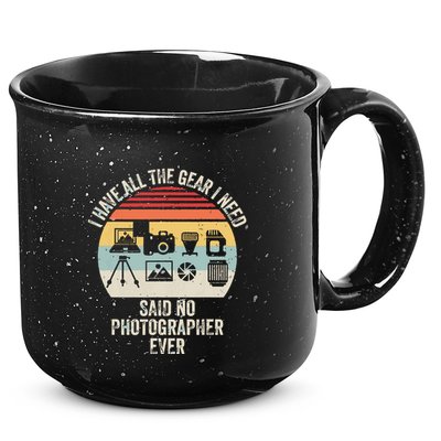 Vintage Retro Camera Photographer Photography Lover Gift 15oz Campfire Ceramic Mug
