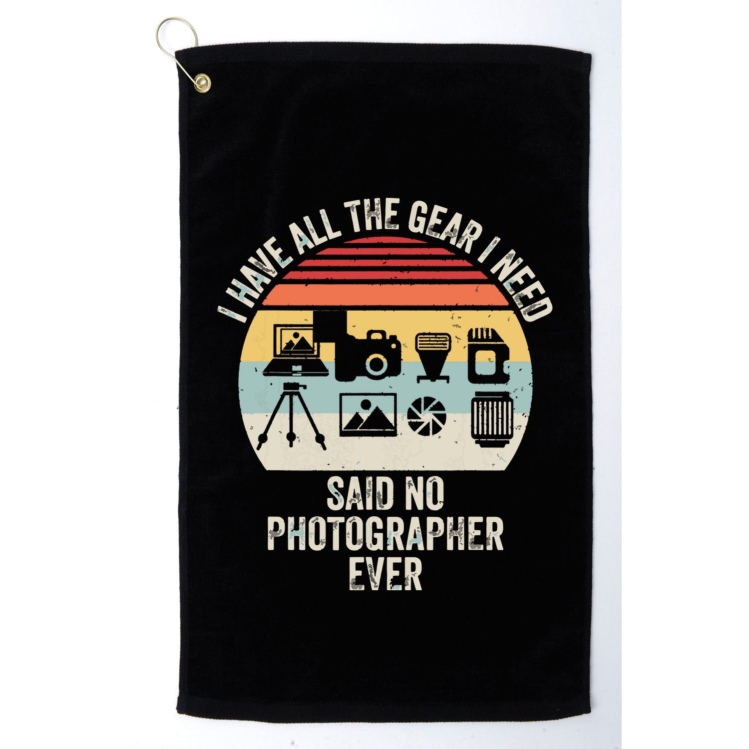 Vintage Retro Camera Photographer Photography Lover Gift Golf Towel