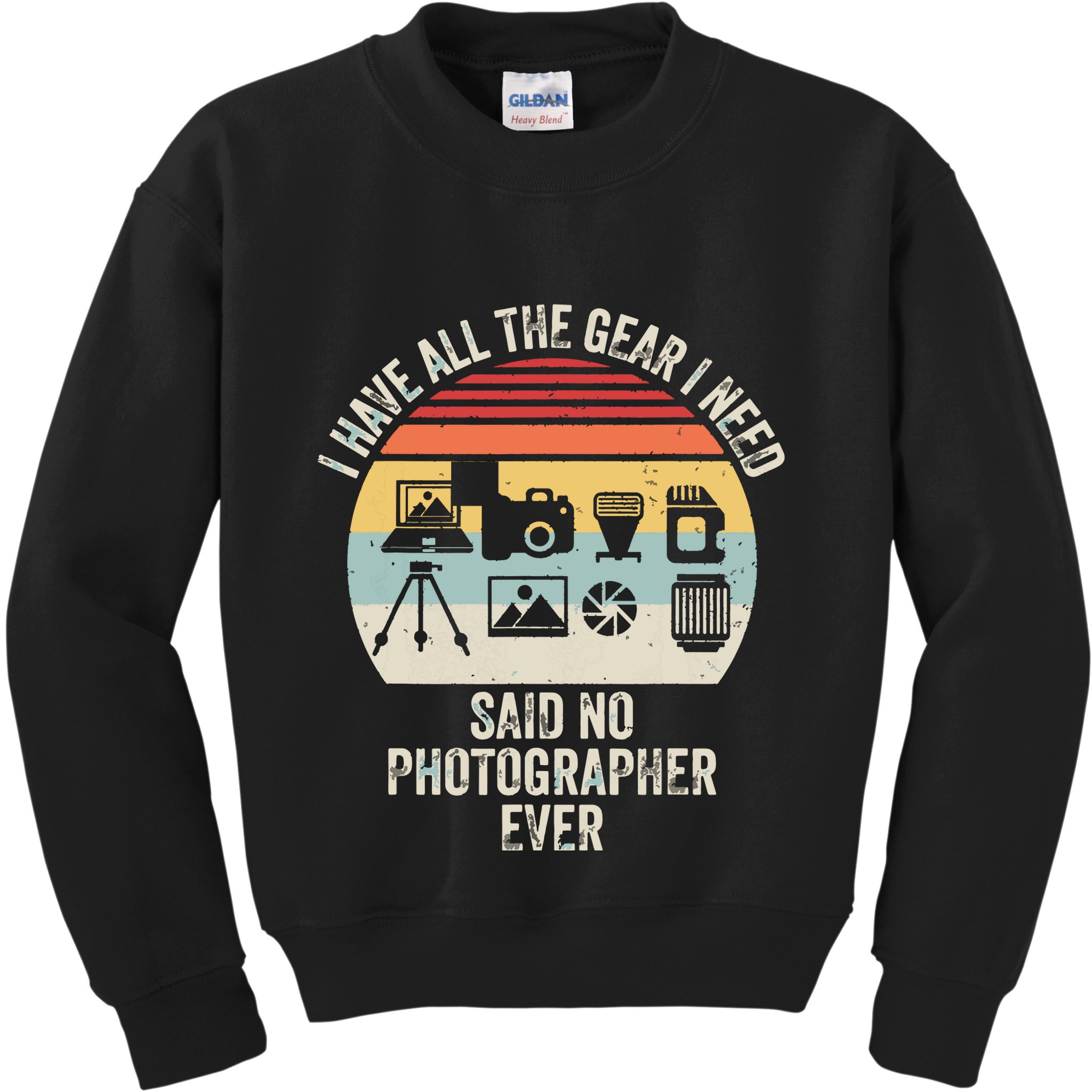 Vintage Retro Camera Photographer Photography Lover Gift Kids Sweatshirt