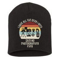 Vintage Retro Camera Photographer Photography Lover Gift Short Acrylic Beanie