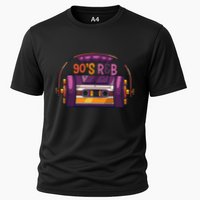 Vibe Retro Cassette Tape Old School 90s R & B Music Rnb Fans Cooling Performance Crew T-Shirt