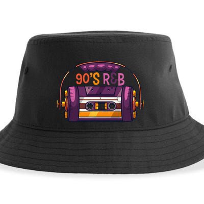 Vibe Retro Cassette Tape Old School 90s R & B Music Rnb Fans Sustainable Bucket Hat