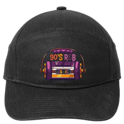 Vibe Retro Cassette Tape Old School 90s R & B Music Rnb Fans 7-Panel Snapback Hat