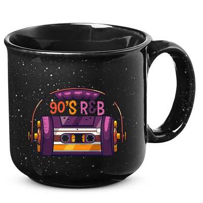 Vibe Retro Cassette Tape Old School 90s R & B Music Rnb Fans 15oz Campfire Ceramic Mug