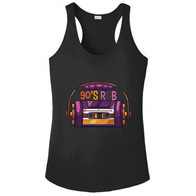 Vibe Retro Cassette Tape Old School 90s R & B Music Rnb Fans Ladies PosiCharge Competitor Racerback Tank