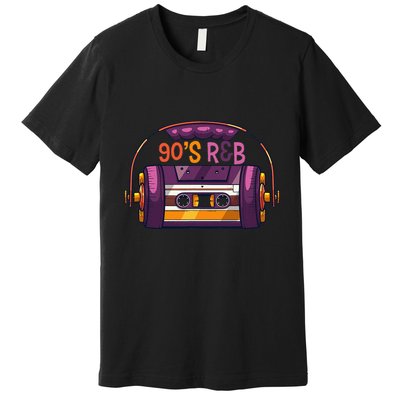 Vibe Retro Cassette Tape Old School 90s R & B Music Rnb Fans Premium T-Shirt