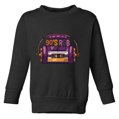 Vibe Retro Cassette Tape Old School 90s R & B Music Rnb Fans Toddler Sweatshirt