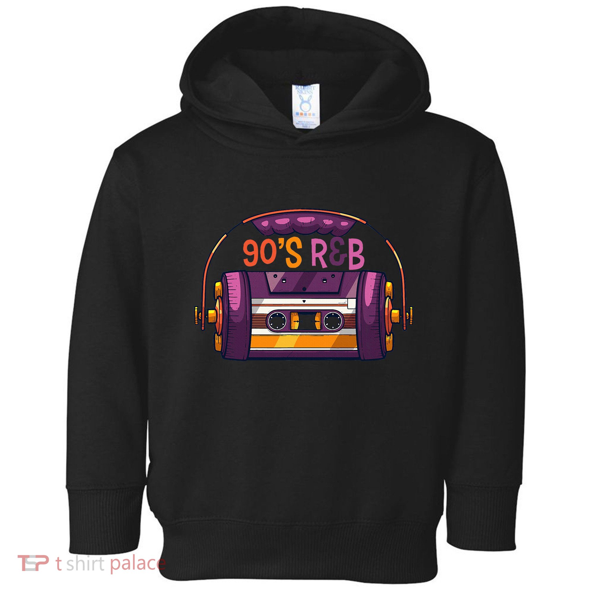 Vibe Retro Cassette Tape Old School 90s R & B Music Rnb Fans Toddler Hoodie