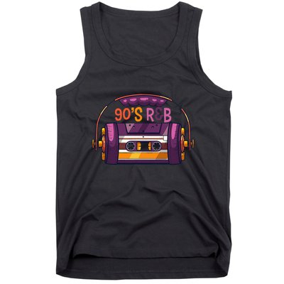 Vibe Retro Cassette Tape Old School 90s R & B Music Rnb Fans Tank Top