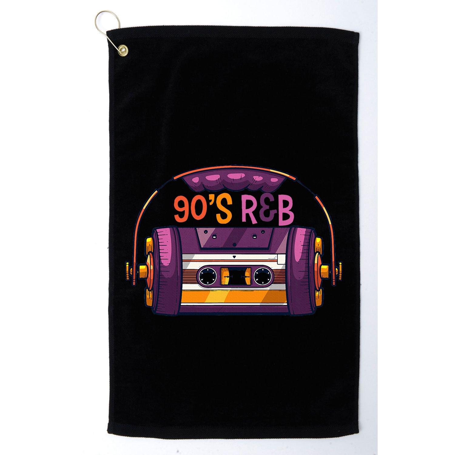 Vibe Retro Cassette Tape Old School 90s R & B Music Rnb Fans Golf Towel