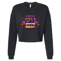 Vibe Retro Cassette Tape Old School 90s R & B Music Rnb Fans Cropped Pullover Crew