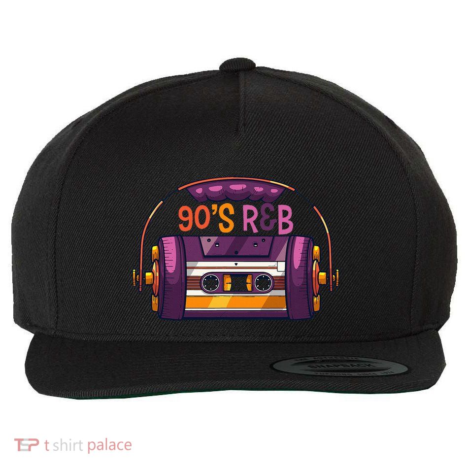 Vibe Retro Cassette Tape Old School 90s R & B Music Rnb Fans Wool Snapback Cap