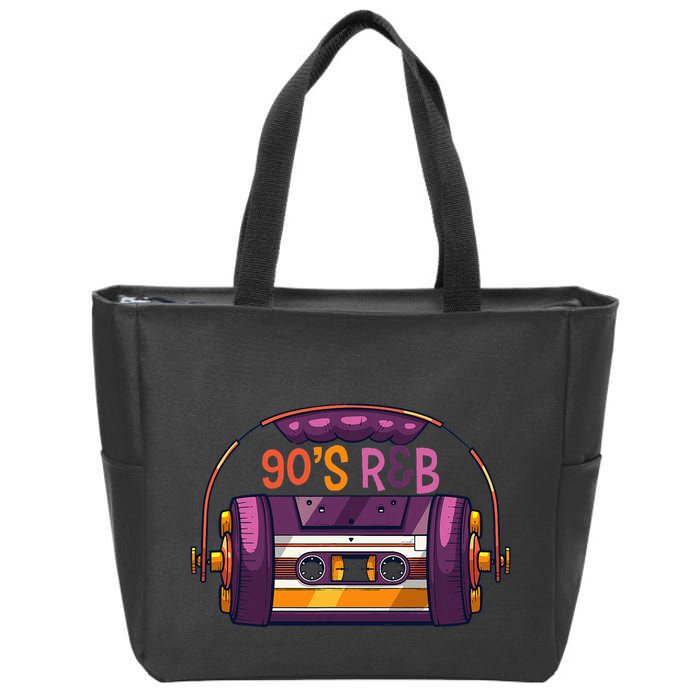 Vibe Retro Cassette Tape Old School 90s R & B Music Rnb Fans Zip Tote Bag