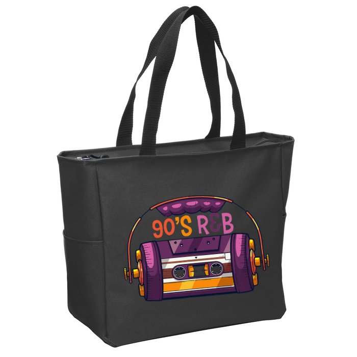 Vibe Retro Cassette Tape Old School 90s R & B Music Rnb Fans Zip Tote Bag