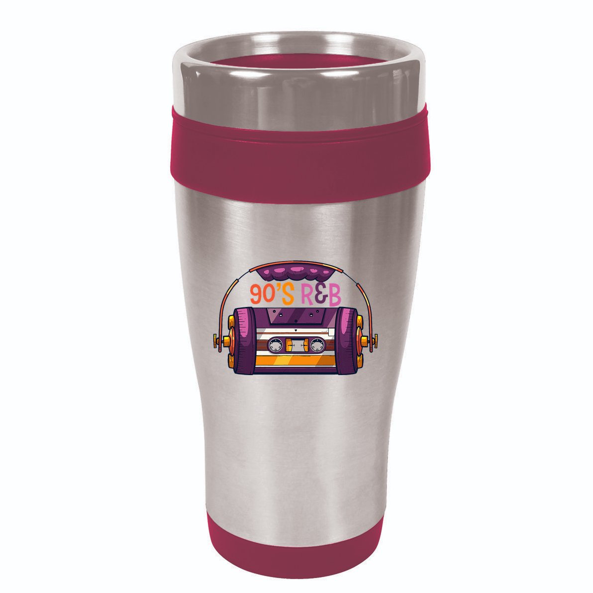 Vibe Retro Cassette Tape Old School 90s R & B Music Rnb Fans 16oz Travel Tumbler