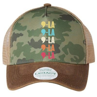 Vintage Retro Comma La Kamala Harris 2024 Legacy Tie Dye Trucker Hat