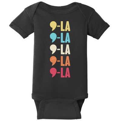 Vintage Retro Comma La Kamala Harris 2024 Baby Bodysuit