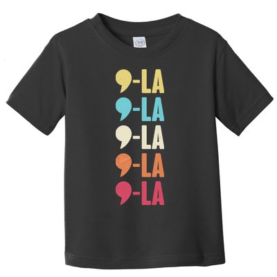 Vintage Retro Comma La Kamala Harris 2024 Toddler T-Shirt