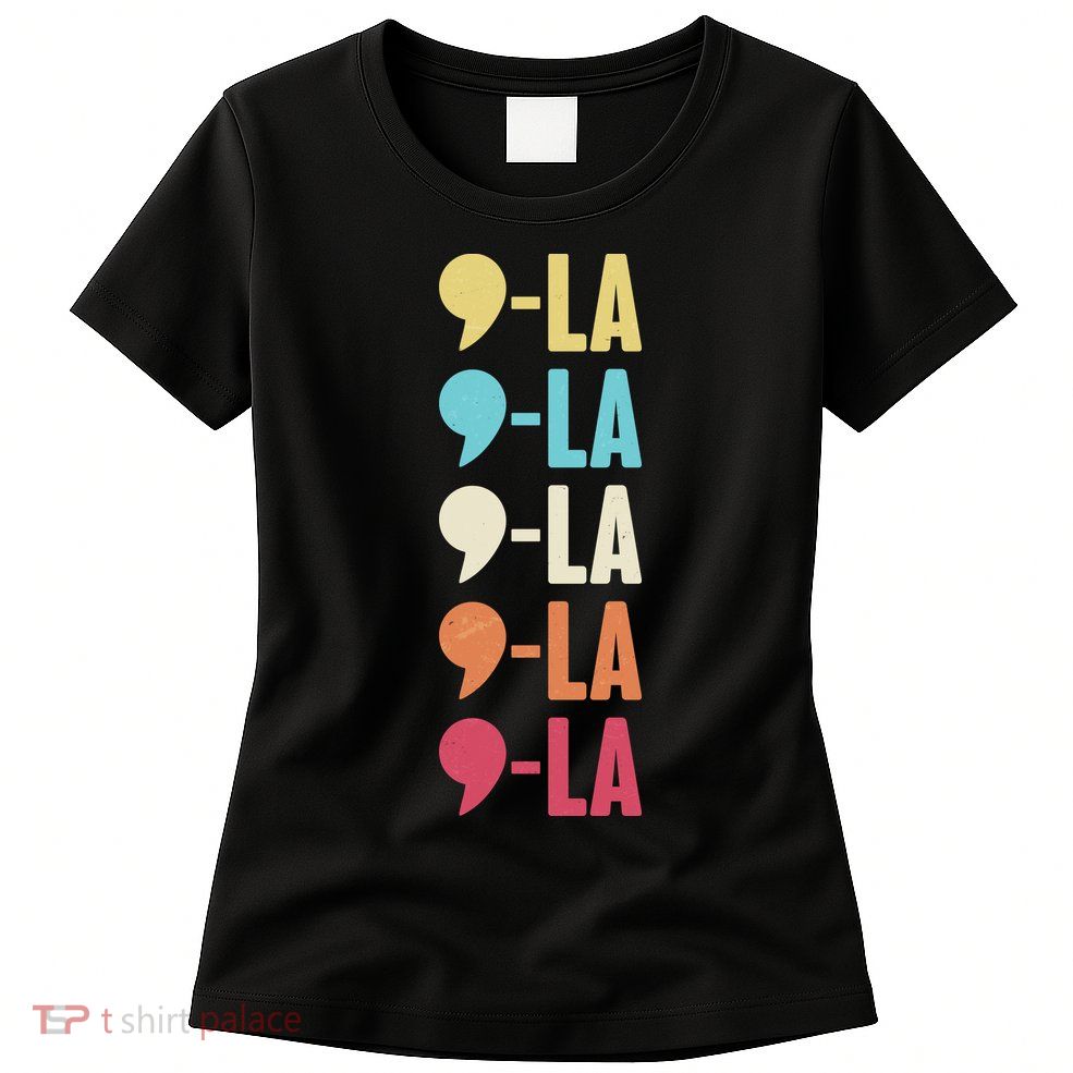 Vintage Retro Comma La Kamala Harris 2024 Womens T-Shirt
