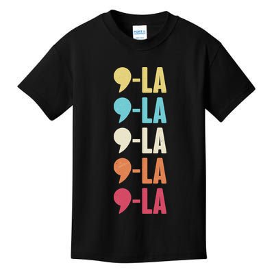 Vintage Retro Comma La Kamala Harris 2024 Kids T-Shirt