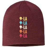 Vintage Retro Comma La Kamala Harris 2024 Sustainable Beanie