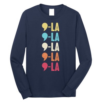 Vintage Retro Comma La Kamala Harris 2024 Long Sleeve Shirt