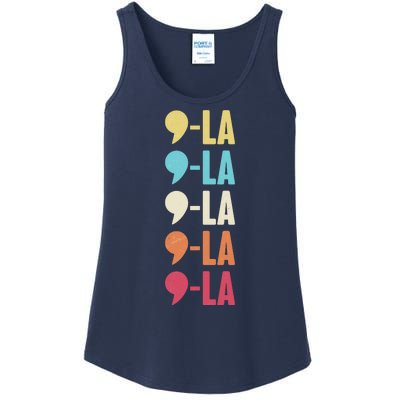 Vintage Retro Comma La Kamala Harris 2024 Ladies Essential Tank