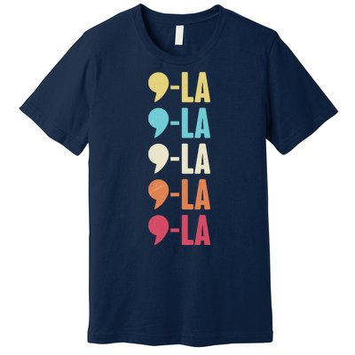 Vintage Retro Comma La Kamala Harris 2024 Premium T-Shirt