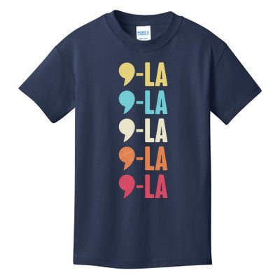 Vintage Retro Comma La Kamala Harris 2024 Kids T-Shirt