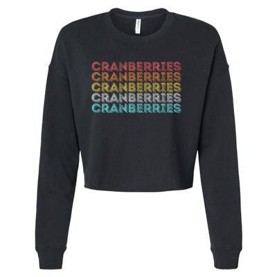 Vintage Retro Cranberries Cropped Pullover Crew