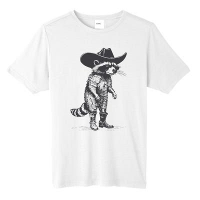 Vintage Raccoon Cowboy Cowgirl Trash Panda Western Country Tall Fusion ChromaSoft Performance T-Shirt