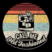Vintage Retro Call Me Old Fashioned Whiskey Backpack