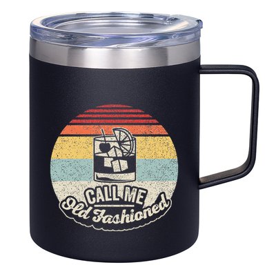 Vintage Retro Call Me Old Fashioned Whiskey 12oz Stainless Steel Coffee Mug