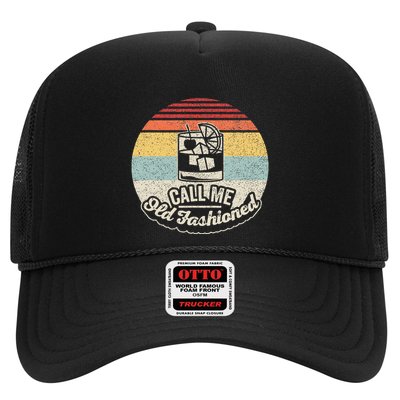 Vintage Retro Call Me Old Fashioned Whiskey Trucker Hat