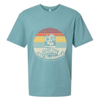Vintage Retro Call Me Old Fashioned Whiskey Sueded Cloud Jersey T-Shirt