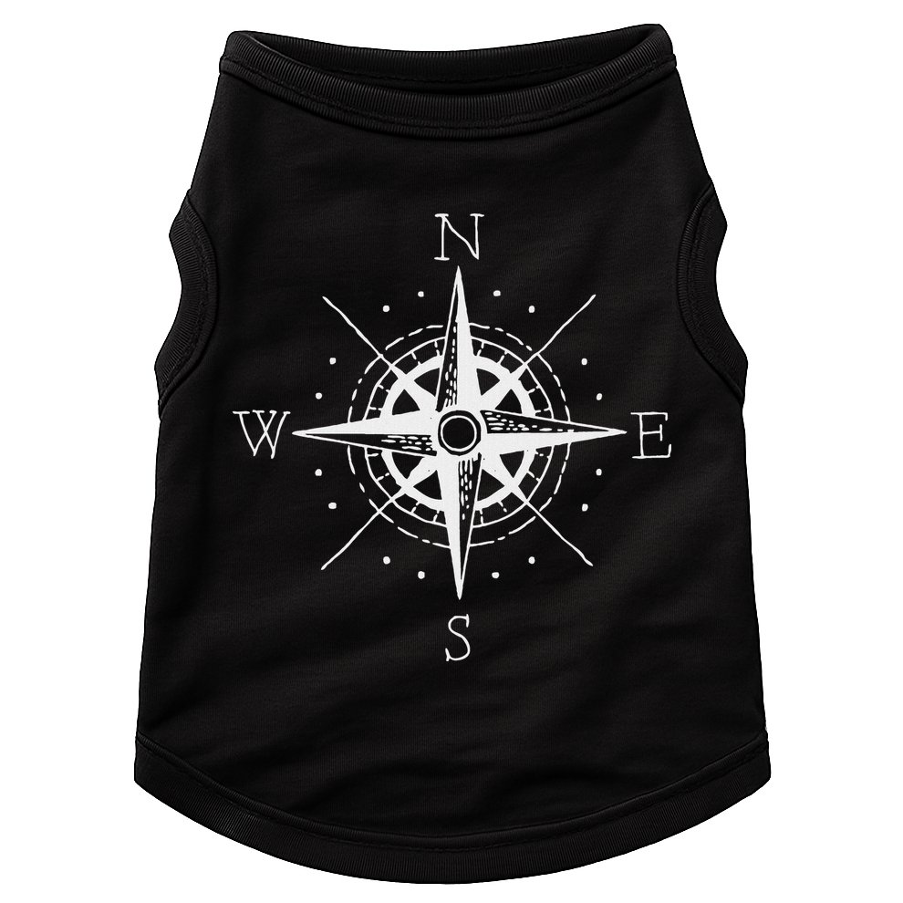 Vintage Retro Compass North South East West Sailing Doggie Tank