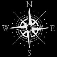 Vintage Retro Compass North South East West Sailing T-Shirt