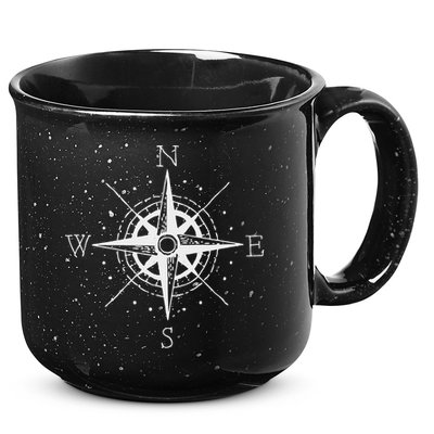Vintage Retro Compass North South East West Sailing 15oz Campfire Ceramic Mug