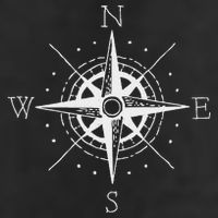 Vintage Retro Compass North South East West Sailing Hat