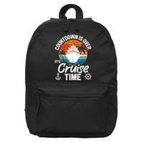 Vintage Retro Countdown Is Over It's Cruise Time 16 in Basic Backpack